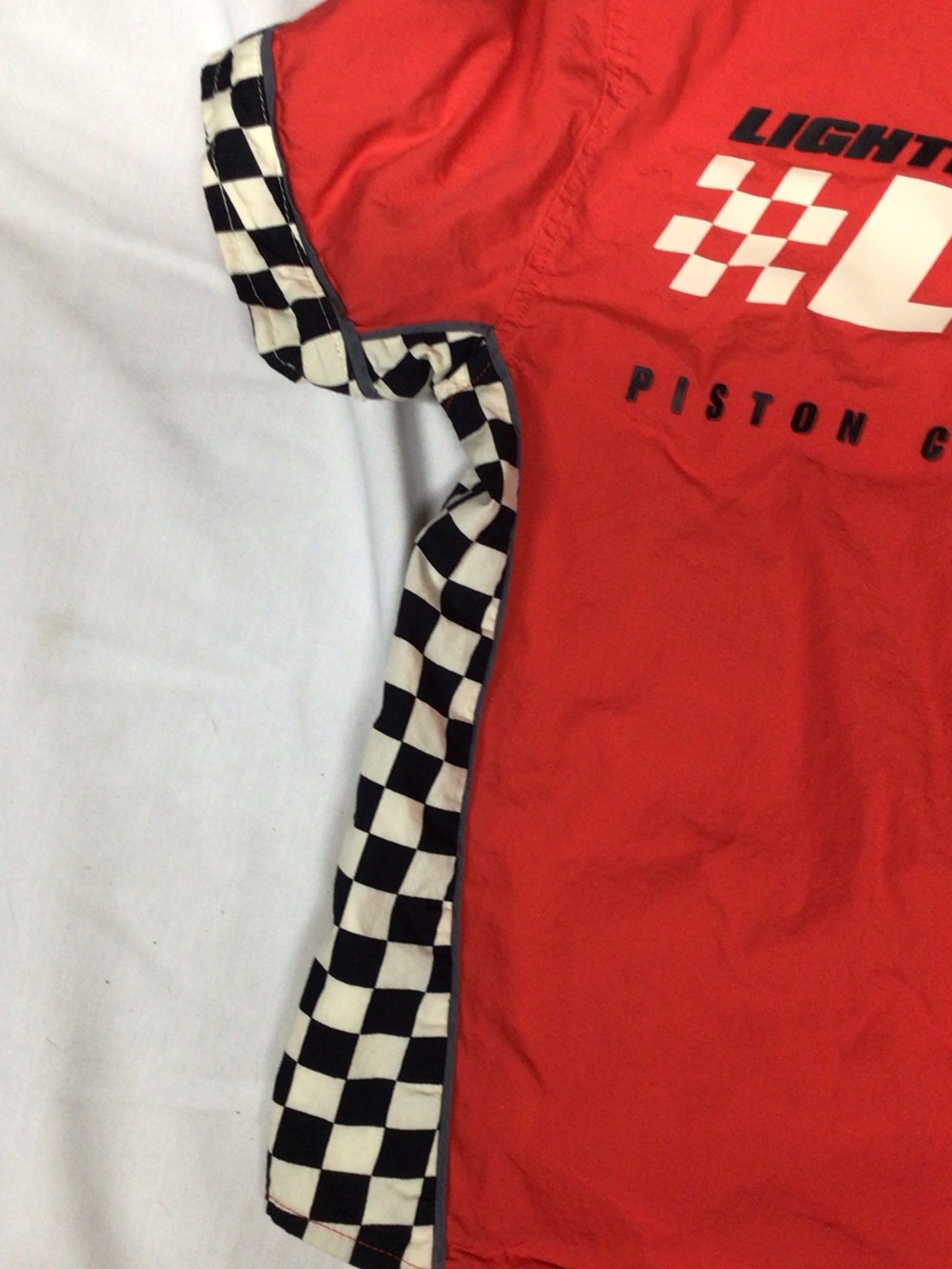 Disney Red Button-Front Racing Shirt with Cars Patches  KA CHOW    McQueen - Picture 9 of 11